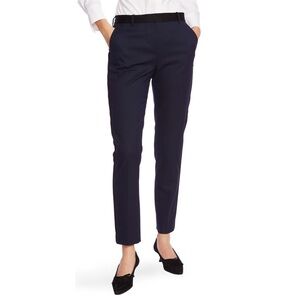 Court and Rowe Slim Stretch Twill Straight Leg Pants in Blue Night